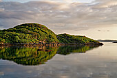  Great Britain, Scotland, West Highlands, sunset on the west coast in front of Lochinver 