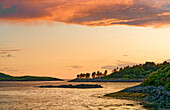  Great Britain, Scotland, West Highlands, sunset on the west coast in front of Lochinver 