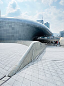Dongdaemun Design Plaza, Einkaufszentrum, Architektin Zaha Hadid, Seoul, Südkorea, Asien