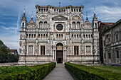  Exterior facade, Certosa di Pavia monastery (“Gratiarum Chartusiae”), Pavia province, Lombardy, Italy, Europe 
