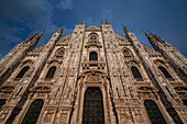 Außenfassade Mailänder Dom, Piazza del Duomo, Mailand, Lombardei, Italien, Europa