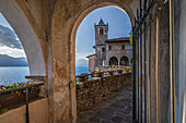  Monastery of Santa Caterina del Sasso, Province of Varese, Lake Maggiore, Lombardy, Italy, Europe 