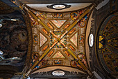 Prunkvolles Deckengewölbe im Dom Santa Maria Assunta, Cattedrale di Parma, Piazza Duomo, Provinz Parma, Emilia-Romagna, Italien, Europa