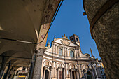 Kathedrale Cattedrale di Sant’ Ambrogio und Herzogspalast Palazzo Ducale, am Piazza Ducale, Vigevano, Provinz Pavia, Lombardei, Italien, Europa