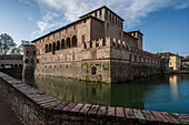  Rocca Sanvitale water castle, Fontanellato, Province of Parma, Emilia-Romagna, Italy, Europe 