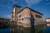  Rocca Sanvitale water castle, Fontanellato, Province of Parma, Emilia-Romagna, Italy, Europe 
