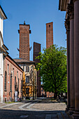 Geschlechtertürme in der Stadt Pavia, Provinz Pavia, Lombardai, Italien, Europa