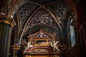 Deckengewölbe im Dom Duomo di Cremona, Piazza del Comune, Cremona, Provinz Cremona, Lombardei, Italien, Europa