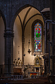 Innenraum der Kathedrale Chiesa di San Carlo dei Lombardi, Florenz, Region Toskana, Italien, Europa