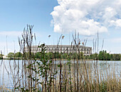  Congress Hall and Dutzendteich on the Nazi Party Rally Grounds in Nuremberg, Bavaria, Germany 