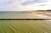  The Baltic Sea beach in Graal-Müritz, Mecklenburg-Vorpommern, Germany   