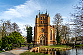 The Catholic Church of St. Helena and Andreas in the castle park of Ludwigslust, Mecklenburg-Vorpommern, Germany   
