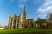 Salisbury cathedral church, Salisbury, Wiltshire, England, UK