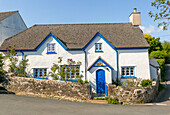 Sparrows Hall pretty historic cottage in village of Holne, Dartmoor, Devon, England, UK