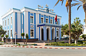 Former Hotel de Ville, Town hall Art Deco architecture Spanish colonial building, Sidi Ifni, Morocco, North Africa