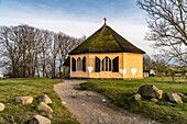  The chapel of the fishing village Vitt, Putgarten, Ruegen Island, Mecklenburg-Western Pomerania, Germany   