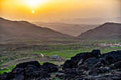  North Africa, Morocco, sunset, green valley 