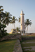 Lighthouse building in the historic town of Galle, Sri Lanka, Asia