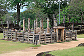 Das Lotus Mandapa Gebäude, The Quadrangle, UNESCO-Weltkulturerbe, die antike Stadt Polonnaruwa, Sri Lanka, Asien