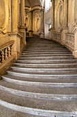 Stufen am Palazzo Carignano, Turin, Piemont, Italien. Europa