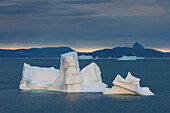  Icebergs, Uummannaqfjord, North Greenland, Greenland 