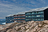 Apartment block, Ilulissat, Jakobshavn, Disko Bay, West Greenland, Greenland 