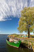  Fishing boats near Warthe, Lieper Winkel, Usedom Island, Baltic Sea, Mecklenburg-Western Pomerania, Germany 