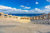 Amphitheater am Strand im Pickalbatros Citadel Resort, Bucht Sahl Hashish in der Nähe von Hurghada, Rotes Meer, Ägypten