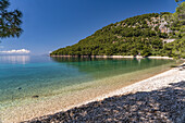 Der Strand Velika Duba, Zivogosce, Kroatien, Europa 
