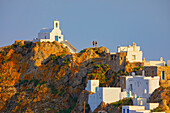 View of Agios Konstantinos chapel, Chora, Serifos Island, Cyclades Islands, Greece