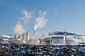 Geothermalkraftwerk Svartsengi, Grindavik, Island