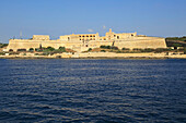 Fort Manoel, Manoel Island, Valletta, Malta-Blick vom Meer