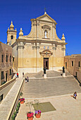 Cathedral church of the Assumption in citadel castle Il-Kastell, Victoria Rabat, Gozo, Malta