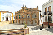 Historic town hall Ayuntamiento building, Cortes de la Frontera, near Ronda, Malaga province, southern Spain