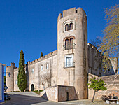 Hotel tourist accommodation in former castle Pousada Castelo de Altivo, Alvito, Baixo Alentejo, Portugal, southern Europe