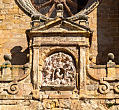 Architectural details, cathedral church, Catedral de Santa María de Sigüenza, Siguenza, Guadalajara province, Spain