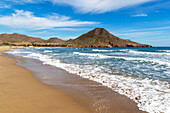 Playa de los Genoveses sandy beach, Cabo de Gata Natural Park, Nijar, Almeria, Spain