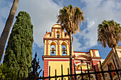 Iglesia del convento de San Agustín 16th century church, Malaga, Andalusia, Spain facade with bell tower