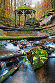  The pavilion in the Karlstal Gorge, Trippstadt, Rhineland-Palatinate, Germany 