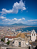  View of Naples and Vesuvius, Naples, Campania, Southern Italy, Italy, Europe 