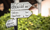  Signpost in Gruyeres, Switzerland 