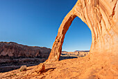  Corona Arch at sunrise, Moab, Utah, USA, United States 