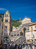 Dom von Amalfi, Amalfi, Salerno, Amalfiküste, Kampanien, Süditalien, Italien, Europa, Mittelmeer