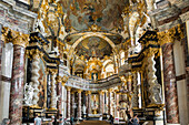 Innenansicht, Hofkirche, Würzburger Residenz, UNESCO-Weltkulturerbe, Würzburg, Unterfranken, Franken, Bayern, Deutschland