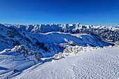  View from the Pyhrner Kampl to the Totes Gebirge with the Großer Priel, Pyhrner Kampl, Totes Gebirge, Upper Austria, Austria 