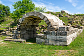 Das Wasserspeicherzisternengebäude aus der Römerzeit, Archäologischer Park Apollonia, Pojan, Albanien - UNESCO-Weltkulturerbe