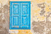 Shuttered old window, Halki Island, Dodecanese Islands, Greece