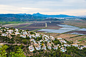 Blick auf Marjal bei Pego, Reisanbaugebiet der Provinz Valencia, Spanien