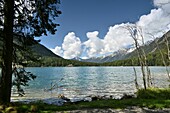 am Antholzer See, Antholzer Tal, Pustertal, Südtirol, Region Trentino-Südtirol, Italien