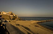  Evening mood at Playa de la Ribera, beach of Ceuta, North African coast, Spain 